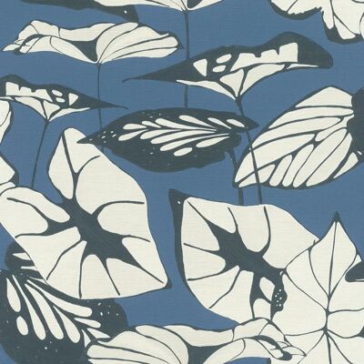 Papel Pintado Texturizado Azul Rasch - Papel Papel Pintado Texturizado Azul Rasch - Papel
