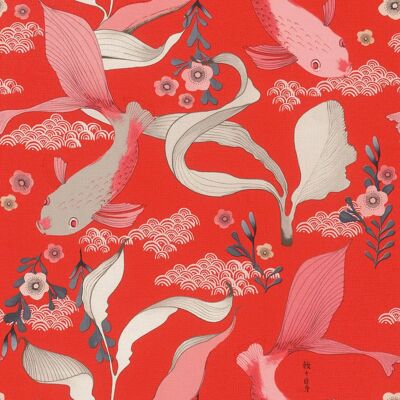 Rasch Koi Red Wallpaper - Wallpaper Rasch Koi Red Wallpaper - Wallpaper