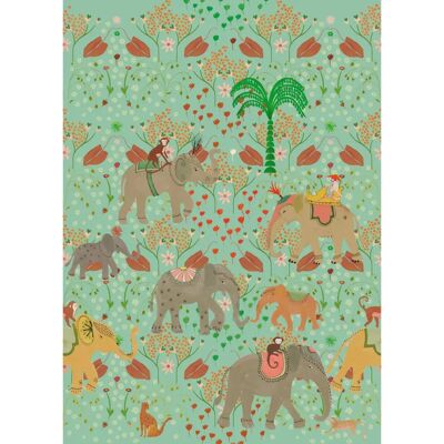 Rasch 557848 Moderne groene behang - Behang Rasch 557848 Moderne groene behang - Behang