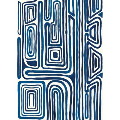 Rasch Blauwe Moderne Vliesbehang - Wandbekleding 5,6 m² Rasch Blauwe Moderne Vliesbehang - Wandbekleding 5,6 m²