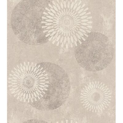 RASCH Modell 651713 Beige Blumen Vlies Tapete - Tapete RASCH Modell 651713 Beige Blumen Vlies Tapete - Tapete