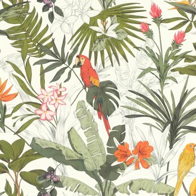 Vinylbehang Rasch Jungle - Behang Vinylbehang Rasch Jungle - Behang