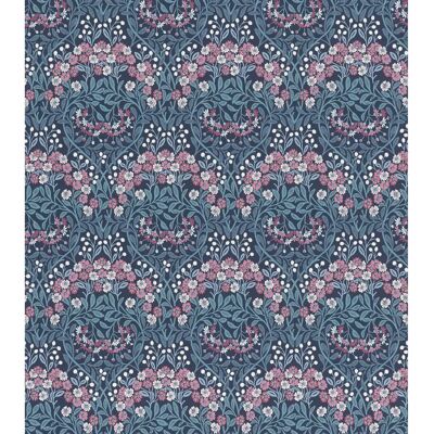 Rasch Sophia Donkerblauw Bloemenbehang - Muurdecoratie Rasch Sophia Donkerblauw Bloemenbehang - Muurdecoratie