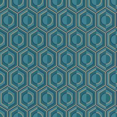 Papel Pintado Retro Geométrico Rasch Sophia - 0.53 x 10.05 m Papel Pintado Retro Geométrico Rasch Sophia - 0.53 x 10.05 m