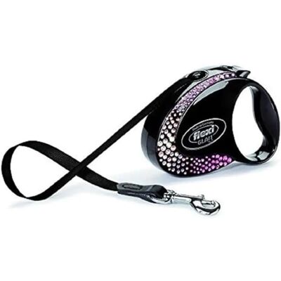 Lungime de 3m pentru lesa Flexi Glam - Negru S Swarovski Lungime de 3m pentru lesa Flexi Glam - Negru S Swarovski