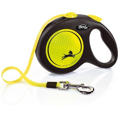 Flexi New Neon L, Hund, Tilbaketrekkelig, Svart, Gul, Teip, 50 kg - Bånd til hund Flexi New Neon L, Hund, Tilbaketrekkelig, Svart, Gul, Teip, 50 kg - Bånd til hund