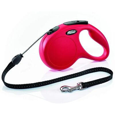 Laisse Flexi New Classic Rouge - 5m pour chiens - Publicité Laisse Flexi New Classic Rouge - 5m pour chiens - Publicité