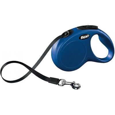 Guinzaglio Flexi New Classic - Blu, 5m, per cani fino a 25kg Guinzaglio Flexi New Classic - Blu, 5m, per cani fino a 25kg