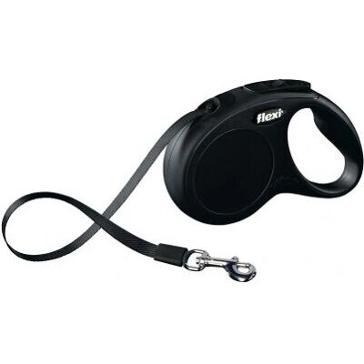 Guinzaglio Flexi New Classic - 5 m Nero Retrattile per Cani Guinzaglio Flexi New Classic - 5 m Nero Retrattile per Cani