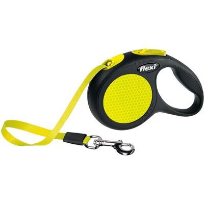 Flexi Neon Koiran talutushihna - Heijastava Neon 3m XS Flexi Neon Koiran talutushihna - Heijastava Neon 3m XS