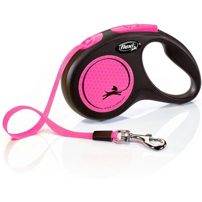 Flexi Neon 5 m Černá, Růžový vodítko pro psy - Vodítko pro psy Flexi Neon 5 m Černá, Růžový vodítko pro psy - Vodítko pro psy