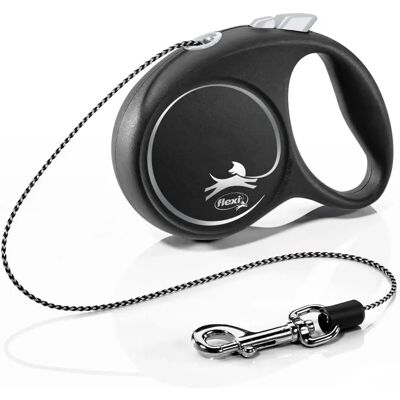 Flexi Black Design Dog Lead - 3m Silver XS Flexi Black Design Dog Lead - 3m Silver XS