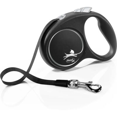 Flexi Black Design Cord Dog Lead 5m Black - Dog Lead Flexi Black Design Cord Dog Lead 5m Black - Dog Lead