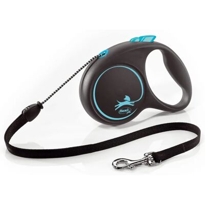 Flexi Black Design Obojek - 5m Modrý pro psy do 20kg Flexi Black Design Obojek - 5m Modrý pro psy do 20kg