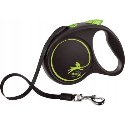 Flexi Black Design M 5 m Psí vodítko - Skládací, max 25 kg Flexi Black Design M 5 m Psí vodítko - Skládací, max 25 kg