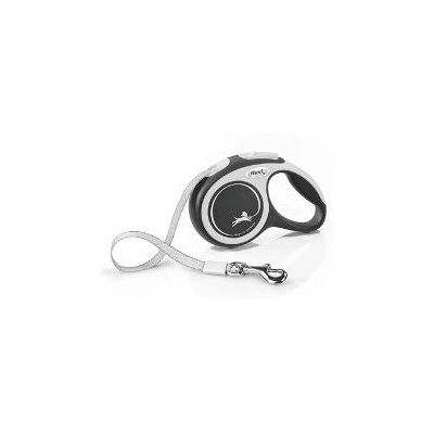 Flexi Dog Lead XS - Retractable Nylon 3m Black & White Flexi Dog Lead XS - Retractable Nylon 3m Black & White
