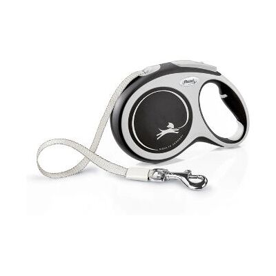 Flexi New Comfort L Tape 8 m Black Dog Retractable lead - Dog Lead Flexi New Comfort L Tape 8 m Black Dog Retractable lead - Dog Lead
