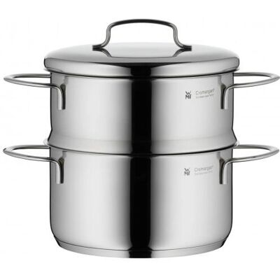 WMF Mini Pannenset - Compacte roestvrijstalen kook- & stoomset WMF Mini Pannenset - Compacte roestvrijstalen kook- & stoomset