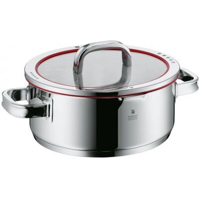 WMF RVS Sauspan - 4,1 L - Rood WMF RVS Sauspan - 4,1 L - Rood