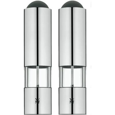 WMF Electric Salt and Pepper Mill Set - Durable Ceramic & LED Light WMF Electric Salt and Pepper Mill Set - Durable Ceramic & LED Light