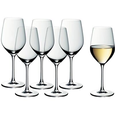 WMF Easy Plus Kristall-Weingläser 6er Set 390 ml WMF Easy Plus Kristall-Weingläser 6er Set 390 ml