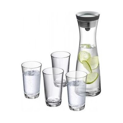 WMF Wasserkaraffe-Set - 1L Glas, 4 Gläser WMF Wasserkaraffe-Set - 1L Glas, 4 Gläser