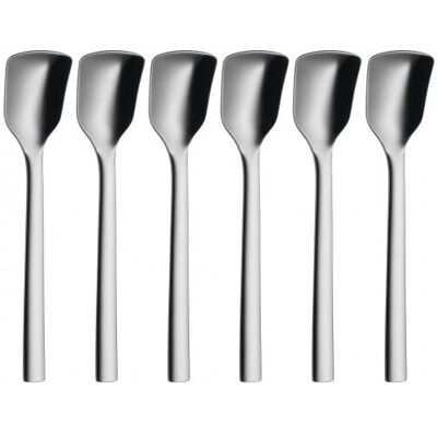 WMF Nuova Juego de Cucharas para Helado - Acero Inoxidable, 6 piezas WMF Nuova Juego de Cucharas para Helado - Acero Inoxidable, 6 piezas