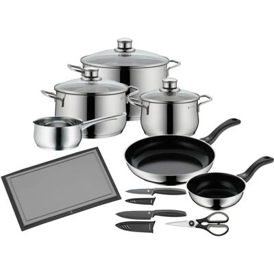 WMF Silber 10-teilig Diadem Plus Kochgeschirr-Set für Induktion WMF Silber 10-teilig Diadem Plus Kochgeschirr-Set für Induktion