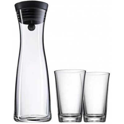 Set caraffa d'acqua WMF Basic con Bicchieri - 1L Nero Set caraffa d'acqua WMF Basic con Bicchieri - 1L Nero