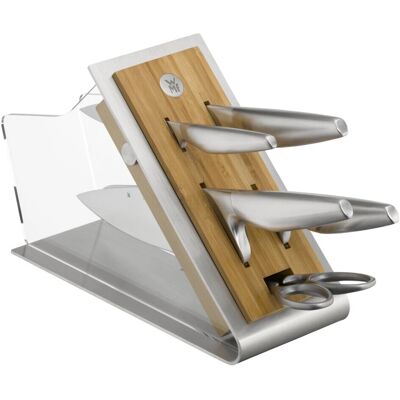 WMF Chef's Edition 6-tlg. Messerset mit Bambusblock WMF Chef's Edition 6-tlg. Messerset mit Bambusblock