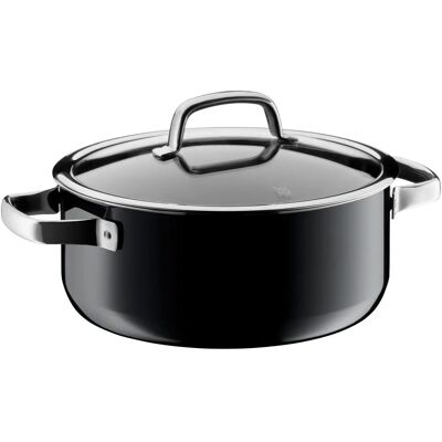 WMF Fusiontec Minerale Koekenpan met Glazen Deksel - 24cm - Zwart WMF Fusiontec Minerale Koekenpan met Glazen Deksel - 24cm - Zwart