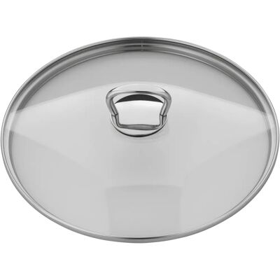 WMF Tapa de Olla - 24 cm, Plata, Vidrio, Duradera WMF Tapa de Olla - 24 cm, Plata, Vidrio, Duradera
