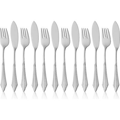 WMF - Fächer Fischbesteck-Set - Cromargan Protect - 12-teilig WMF - Fächer Fischbesteck-Set - Cromargan Protect - 12-teilig