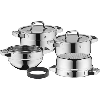 WMF Compact Cuisine 6-teiliger Topfset - Platzsparend Küche WMF Compact Cuisine 6-teiliger Topfset - Platzsparend Küche