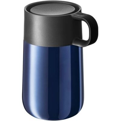 WMF Reisetasse - 300ml Doppelwand-Isolierung - Schwarz & Blau WMF Reisetasse - 300ml Doppelwand-Isolierung - Schwarz & Blau