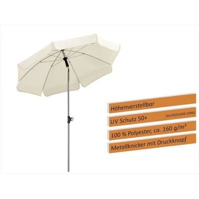 Parapluie Schneider Locarno crème - 150cm, UV50+ - Publicité Parapluie Schneider Locarno crème - 150cm, UV50+ - Publicité