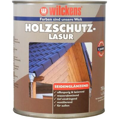 Wilckens - Ochranná lak na dřevo 750ml - Hnědá (Teak) - Prodyšná, Odolná vůči povětrnostním vlivům - Na venkovní dřevo Wilckens - Ochranná lak na dřevo 750ml - Hnědá (Teak) - Prodyšná, Odolná vůči povětrnostním vlivům - Na venkovní dřevo