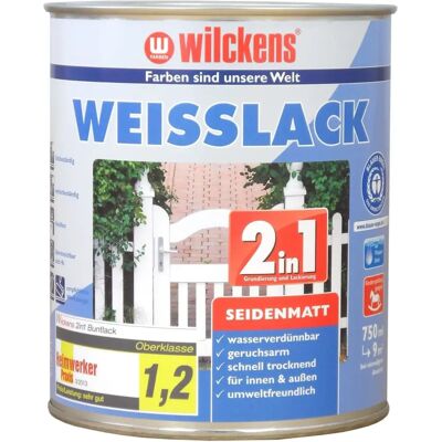 Wilckens Weißlack 750ml - Innen/Außen 2in1 Wilckens Weißlack 750ml - Innen/Außen 2in1