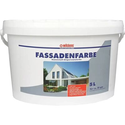 Wilckens Weiße Fassadenfarbe - 5L, Kunststoff-Dispersion Wilckens Weiße Fassadenfarbe - 5L, Kunststoff-Dispersion