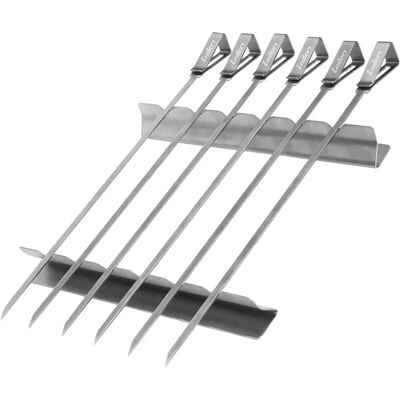 Set de Brochettes en Acier Inoxydable Enders - 6 pièces - Accessoires Barbecue - Publicité Set de Brochettes en Acier Inoxydable Enders - 6 pièces - Accessoires Barbecue - Publicité