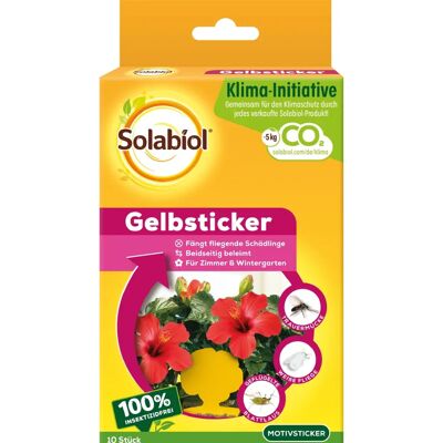 SOLABIOL Gelbsticker - 10 Stück - Insektizidfreie Klebefalle SOLABIOL Gelbsticker - 10 Stück - Insektizidfreie Klebefalle