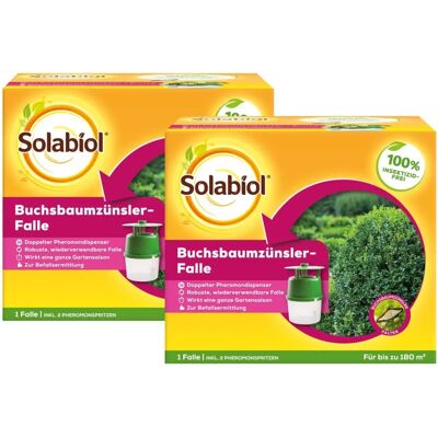 Solabiol Buchsbaumzünsler-Falle - Wiederverwendbar für 180 m² Solabiol Buchsbaumzünsler-Falle - Wiederverwendbar für 180 m²