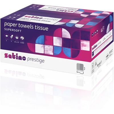 WEPA Weiße FSC Papierhandtücher - 3000 Blatt - 2-lagig - Handtuch WEPA Weiße FSC Papierhandtücher - 3000 Blatt - 2-lagig - Handtuch