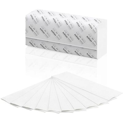 Wepa Papierhandtücher - 277340 - Weiss - 2-lagig - 3000 Tücher Wepa Papierhandtücher - 277340 - Weiss - 2-lagig - 3000 Tücher