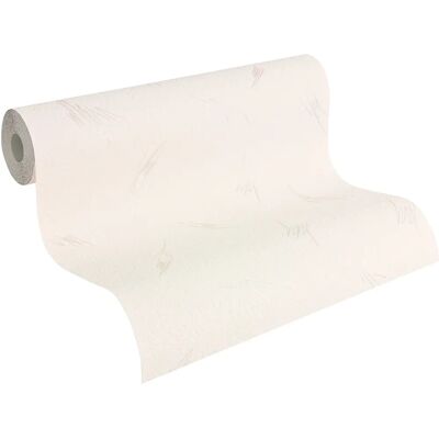 Papier peint Simply White d'A.S. Creation - Vinyle - Publicité Papier peint Simply White d'A.S. Creation - Vinyle - Publicité