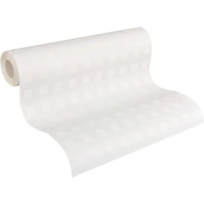 A.S. CRÉATION Meistervlies Papel Pintado Geométrico Blanco - Tapetes A.S. CRÉATION Meistervlies Papel Pintado Geométrico Blanco - Tapetes