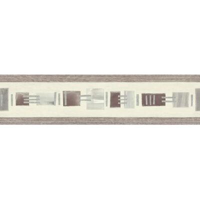 Faixa decorativa geométrica bege - Borda de parede Faixa decorativa geométrica bege - Borda de parede