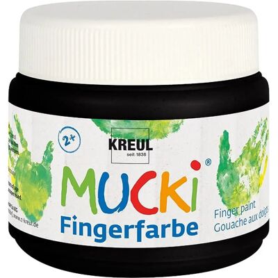 KREUL 23112 Schwarze Fingerfarbe - Finger Paint - 150ml KREUL 23112 Schwarze Fingerfarbe - Finger Paint - 150ml