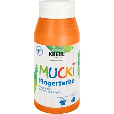 Peinture pour doigts KREUL Mucki, 750 ml, orange Peinture pour doigts KREUL Mucki, 750 ml, orange