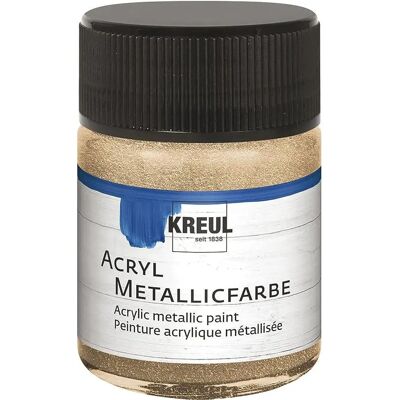 KREUL 77584 Acrylfarbe - Champagner - 50 ml - Glasbehälter KREUL 77584 Acrylfarbe - Champagner - 50 ml - Glasbehälter